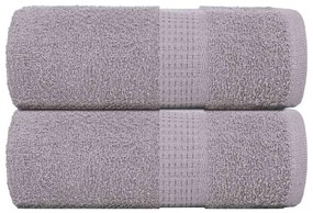 vidaXL Toalhas de bidé 2 pcs FROGN 30x50 cm 100% algodão cinzento