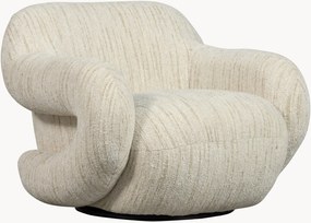 Poltrona giratória em chenille Folke