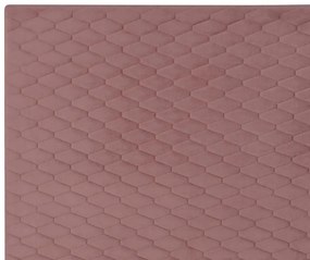 Cama de solteiro em veludo rosa 90 x 200 cm BAYONNE Beliani