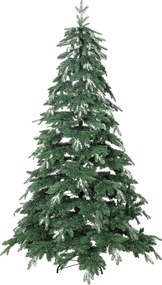 HOMCOM Árvore artificial de natal 210 cm Ramos Realistas com Efeito Neve Árvore de Natal com Suporte em Aço Base Dobrável Verde | Aosom Portugal