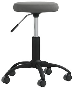 vidaXL Banco de massagens veludo cinzento-escuro