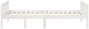 Cama de criança sem colchão 90x200 cm pinho maciço branco