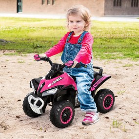 HOMCOM Quadriciclo Infantil para Crianças acima de 18 Meses com Função
