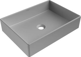 Mexen Goya lavatório de bancada 51 x 37 cm, cinza claro mate - 22185061