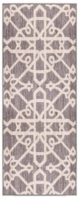 vidaXL Tapete/passadeira 80x250 cm castanho