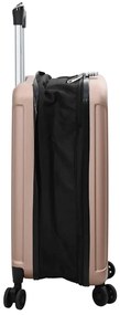 Mala Dobravel Casca Dura 20'' Rosa Dourado 34x23x55.5 cm ABS