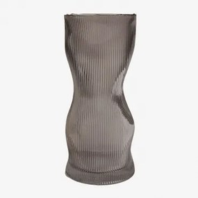 Vaso De Vidro Vicel Cinza - Sklum