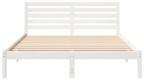 Estrutura da Cama com cabeceira Branco 140 x 200 cm