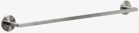 Toalheiro Adesivo De Parede Com Barra Para Casa De Banho Em Aço Inoxidável Caldrumi Cinzento Escovado & ↔︎ 60 Cm - Sklum