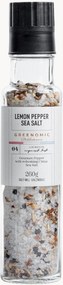 Sal marinho com pimenta e limão