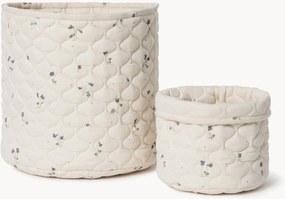 Cestos em algodão Viola, conjunto de 2