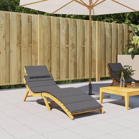 vidaXL Almofadão p/ espreguiçadeira 186x58x4cm tecido oxford antracite