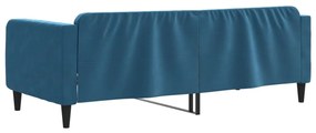 Sofá-cama 90x200 cm veludo azul