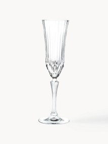 Copos de champanhe em cristal com relevo Adagio, conjunto de 6