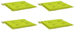Almofadões cadeiras jardim 4pcs tecido oxford verde brilhante
