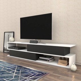 Móvel TV Cortez – Branco e Antracite – 160x35,3x38,6 cm
