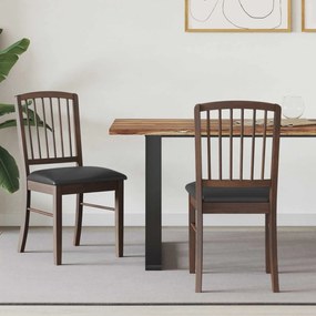 vidaXL Cadeiras de Jantar 2 pcs Marrom Claro 50 x 52,5 x 91 cm
