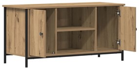 Mesa de TV vidaXL Carvalho Artesanal 100x40x50 cm Madeira Derivada e A
