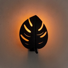 Aplique de Parede Sivani – Preto – 21 x 12 cm