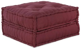 Pufe modular 70x70x36 cm tecido castanho