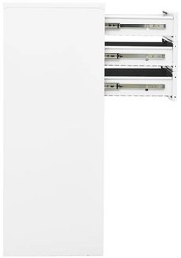 Armário de escritório 90x40x102 cm aço branco