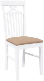 Cadeiras de jantar com almofadões 2 pcs madeira maciça branco