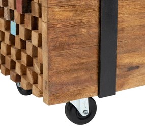 Suporte de TV 110x30x32,5 cm madeira de teca maciça