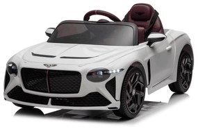 Carro elétrico para crianças Bentley Bacalar 12V, portas que se abrem para cima, controlo remoto 2,4 GHz, luzes LED, entrada USB/AUX, suspensão, bater