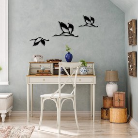 Acessório Decorativo de Parede Storks – Preto – Tamanhos: 12x29 cm, 22