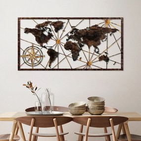 Acessório Decorativo de Parede em Metal Bys-132 – Multicolor – 120x60
