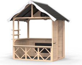 Casa de brincar em madeira para jardim Hika natural