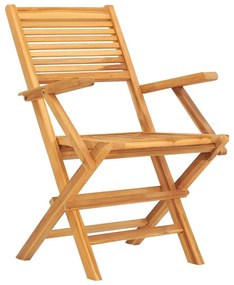 5 pcs conjunto de jantar p/ jardim madeira de teca maciça
