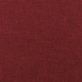 Sofá-cama 2 lugares com duas almofadas tecido vermelho tinto