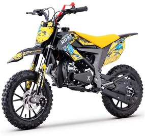 MINI MOTO PARA CRIANÇAS MiniCross Roan 709 gasolina 49cc 4.5CV AMARELA