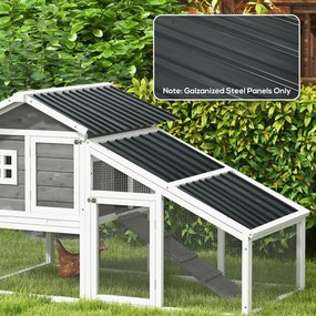 Conjunto de 12 painéis em aço galvanizado resistentes às intempéries, cinza antracite, dimensões de cada painel: 129 cm x 45 cm