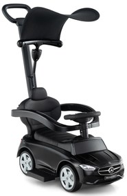 Carrinho de passeio 3 em 1 com capota ajustável e barra de direção - rosa