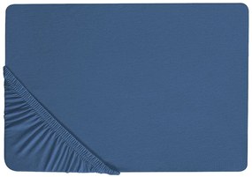 Lençol-capa em algodão azul marinho 90 x 200 cm JANBU Beliani