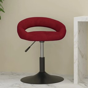 vidaXL Banco de bar veludo vermelho tinto