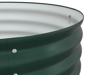 Cama Elevada de Jardim Verde vidaXL 400x80x44 cm em Aço Galvanizado
