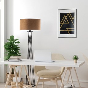 Lâmpada de Pé Tall – Castanha – 50x175x50 cm