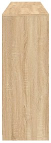 Aparador com luzes LED 162x37x100 cm carvalho sonoma