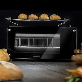 Torradeira de 1260 W VisionToast, Capacidade para 2 fatias, Janelas de vidro, Ranhura XL, 7 Níveis de torragem, 3 Funções, 7 Posições, Acabamento en A