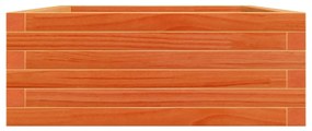 Vaso/floreira de jardim 90x60x23 cm pinho maciço castanho-mel