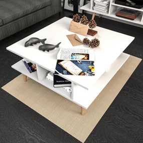 Mesa de Café Akya – Branca – 89cm x 89cm x 44cm