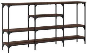 Mesa consola 160x29x80 cm derivados madeira carvalho castanho