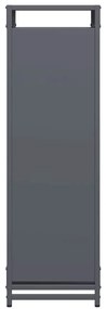 Suporte para lenha 60x28x90 cm aço laminado a frio antracite