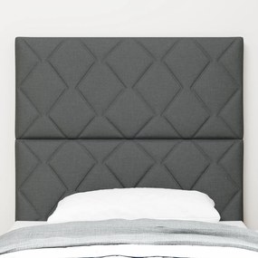 Cabeceira vidaXL Design Blocos de Diamante Cinza Escuro 90 cm Tecido,