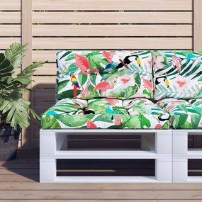 Almofadão para sofá de paletes 70x40x12 cm tecido multicolorido