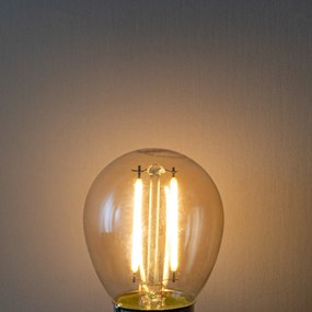 Conjunto de 5 E27 dimbare LED lamp P45 goud 3W 250 lm 2200K