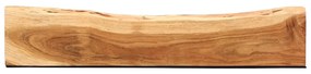 Prateleiras parede 2 pcs 100x20x3,5 cm madeira de acácia maciça